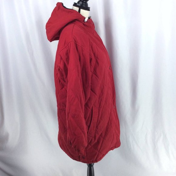 Woolrich Parka Jacket Womens Size Medium Quilted Mid Length Trench Coat - Picture 2 of 13
